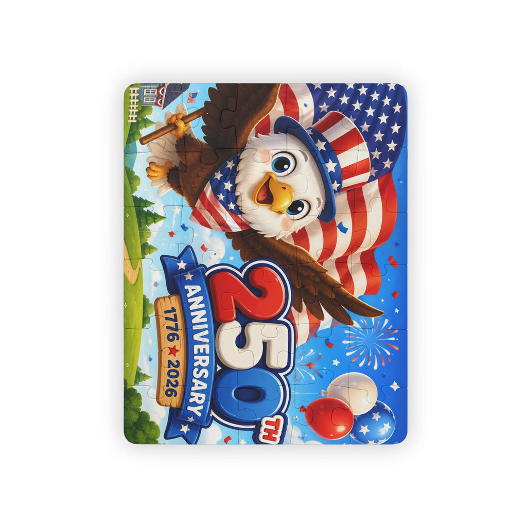 Patriotic Bald Eagle 250th Anniversary Kids Puzzle, Excellent Gift!