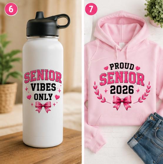75 Senior Cowgirl 2027 PNG Bundle, Class of 2027 Coquette PNG, Pink Western Senior Designs, Graduation Shirt PNG, Cowgirl Graduate Clipart