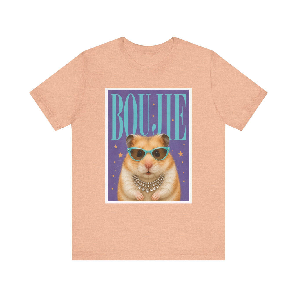 Boujie Hamster Portrait T-Shirt | Pampered Rodent Graphic Tee, Excellent Gift!