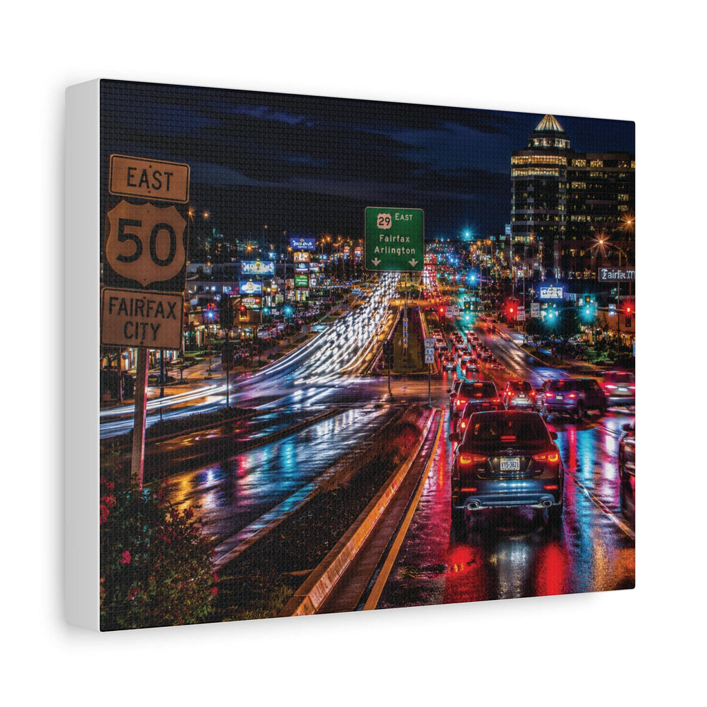 Route 50 Nightscape Print | Fairfax VA Photography (Digital Download), Excellent Gift!