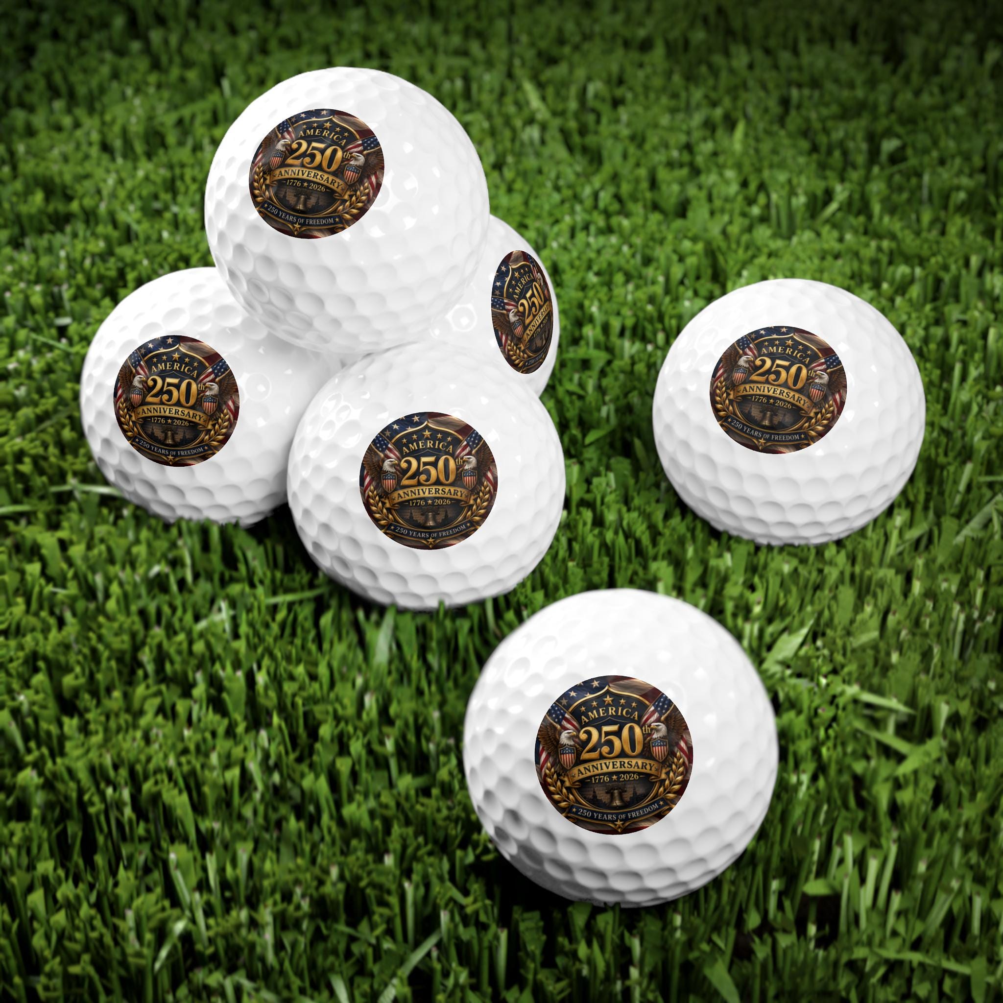 250th Anniversary Golf Balls, 6pcs, Excellent Gift!