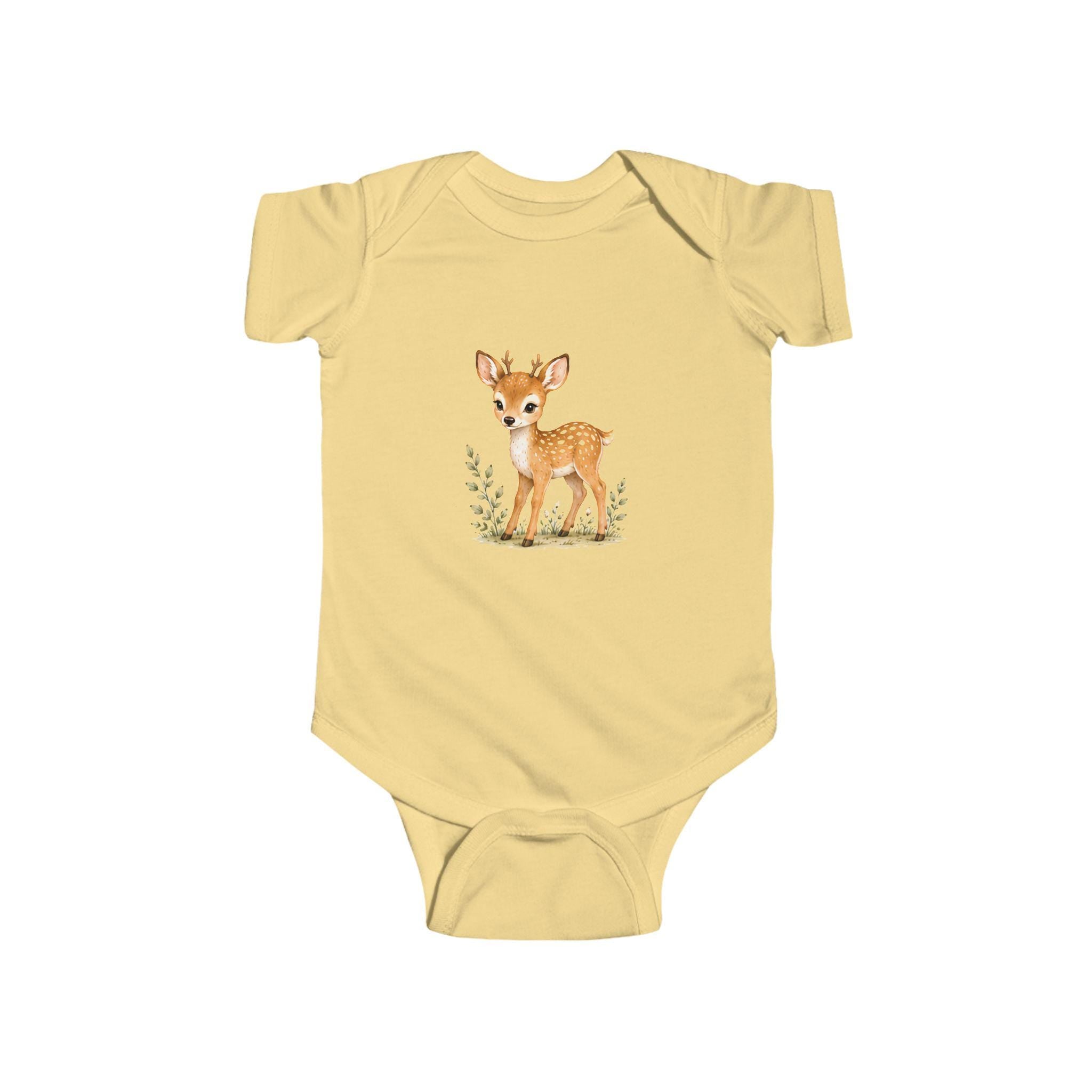 Woodland Fawn Onesie | Watercolor Deer Infant Outfit, Excellent Gift!