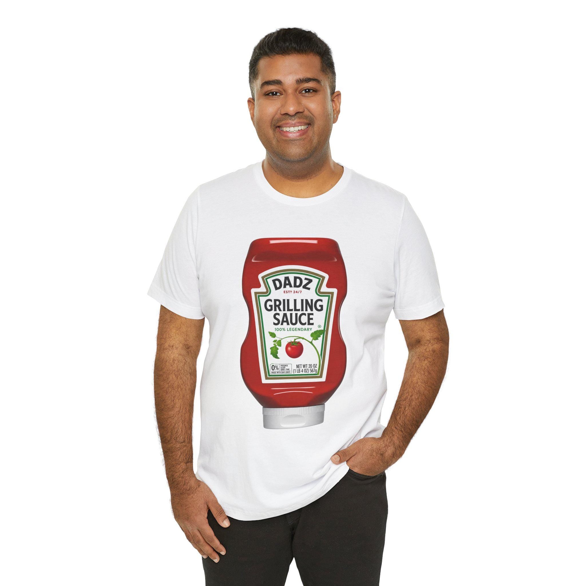Dad Grilling Sauce ketchup bottle T-Shirt | BBQ BBQing Tee, Excellent Gift!