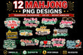 Mahjong PNG Bundle, Mahjong Shirt Designs, Mahjong Queen, Mahjong Lover PNG, Mahjong Cardio, Sublimation Bundle