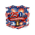 250th Celebration Sticker | Patriotic Fourth of July Kiss-Cut