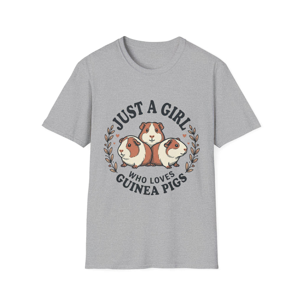 Just a Girl Who Loves Guinea Pigs T-Shirt | Guinea Pig Illustration